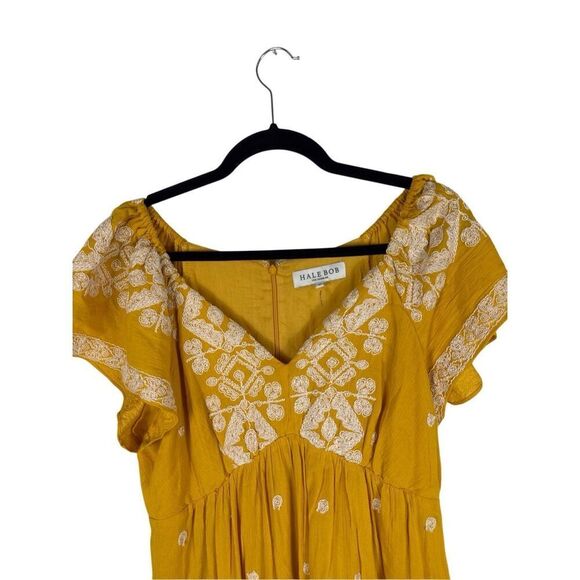 NWOT Hale Bob Mena Embroidered Dress- size M - Picture 7 of 11